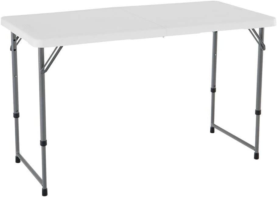 Lifetime Fold-in-Half Adjustable Folding Table