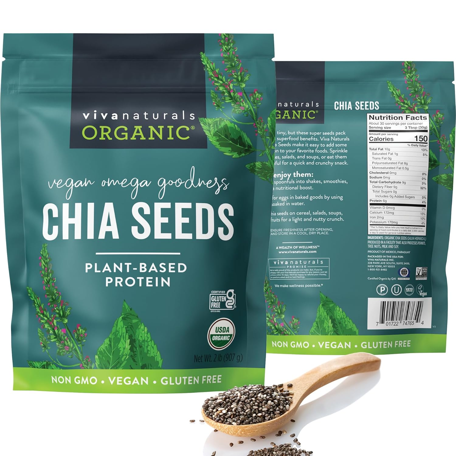 Viva Naturals Organic Chia Seeds