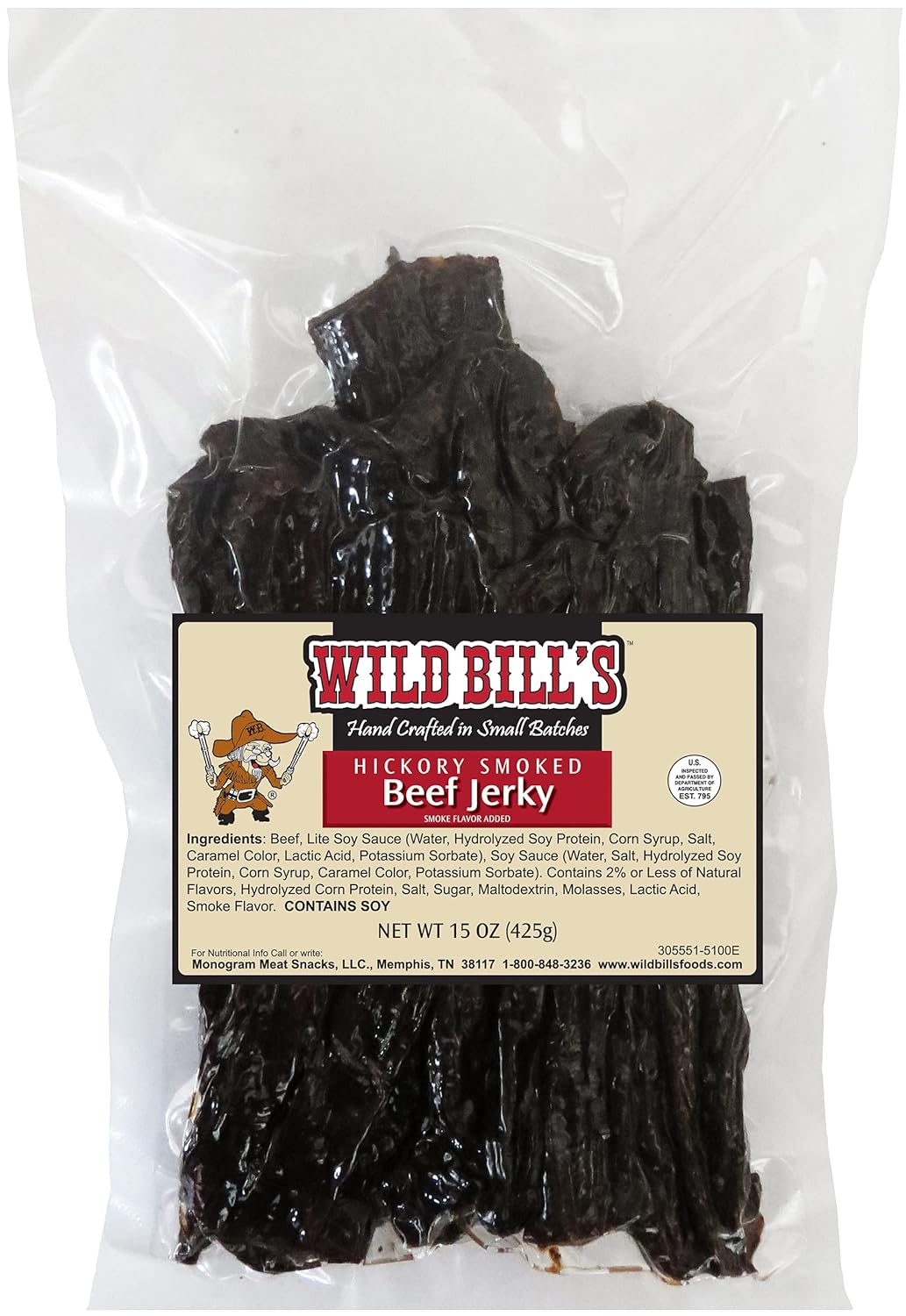 Wild Bills Hickory Smoked Beef Jerky